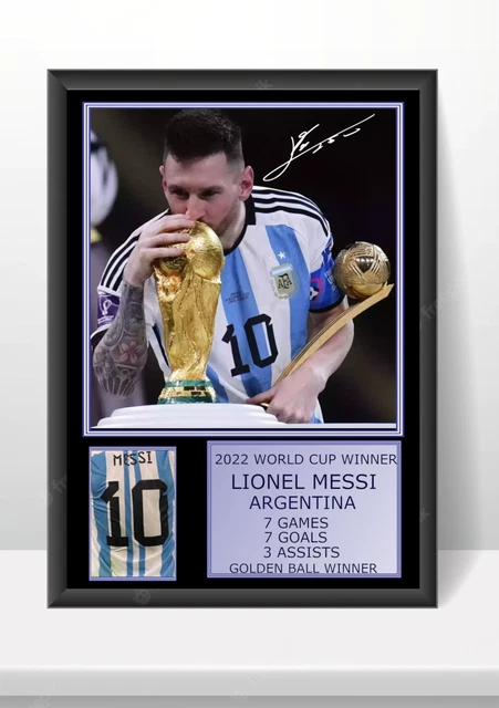 HWC Trading FR Lionel Messi Gifts Signed A4 Printed Autograph Barcelona