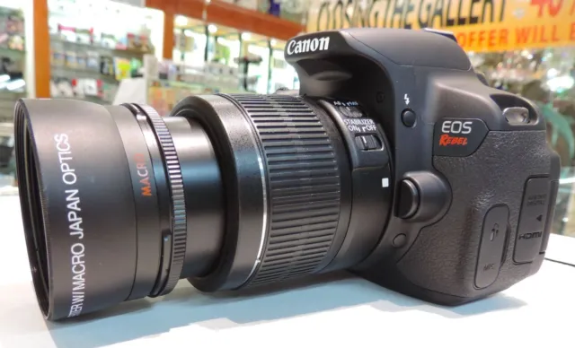 FISHEYE MACRO Canon Eos Digital Rebel T2 T5 T3 T3i T4I  for 18-55 MULTICOATED HD