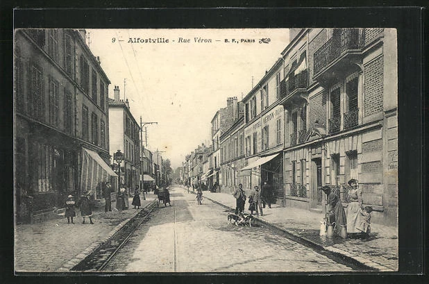 CPA Alfortville, Rue Veron, street view