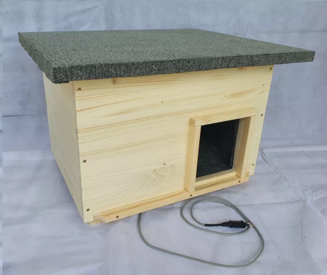 Cabane pour chats avec chauffage cabane pour chats boîte à lancer cabane isolée 2