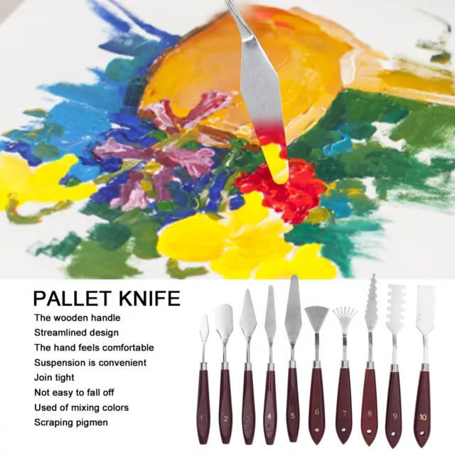 Professional Stainless Steel Artist Oil Painting Palette Knife Spatula  Paint Art 