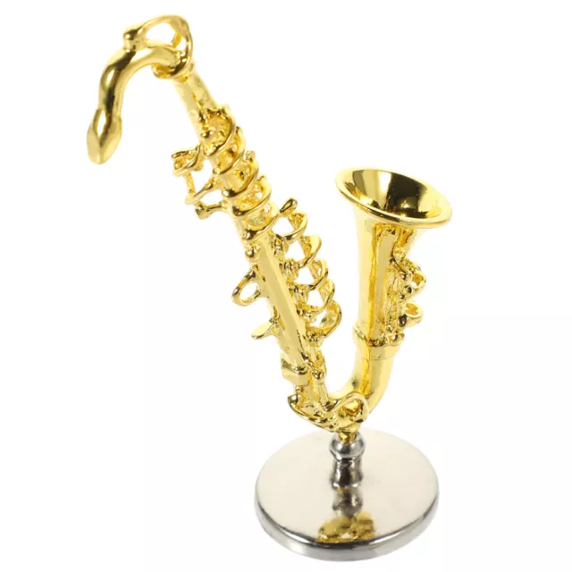 Alloy Dollhouse Accessories Child Saxophone Miniature Gifts for Men