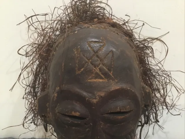 Authentic AfricanChockwe Mask Mwana Pwo Headdress tribalCongo Vintage 2