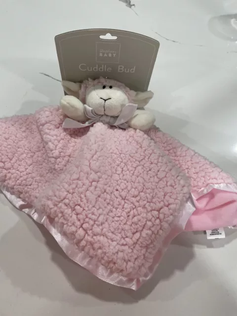 Cuddle Buds Pink Teddy Bear Security Blanket by Stephan Baby Lovie Blanket AK44