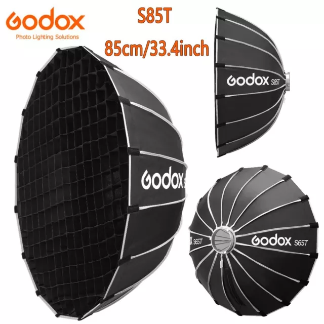 Godox S85T 85cm Regenschirm-Softbox Schnellverschluss Lichtdiffusor + Gitter