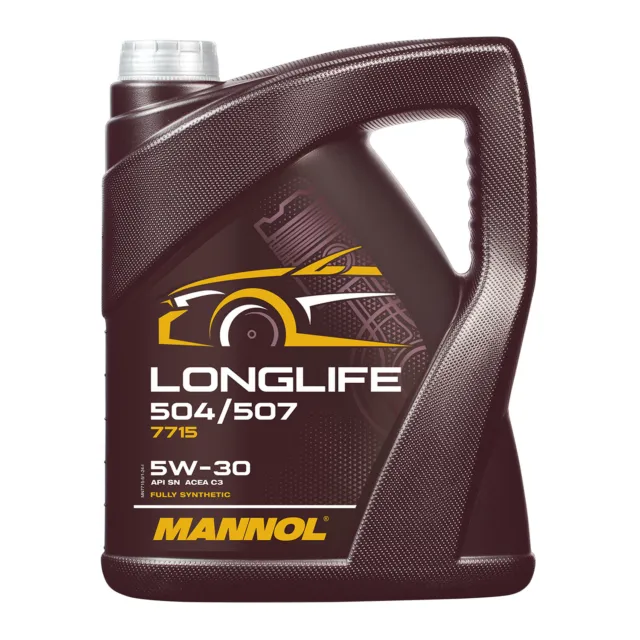 5W30 MOTORÖL 5 Liter MANNOL LONGLIFE Öl 5W 30 VW Audi 504 / 507 / BMW LL04 229.5