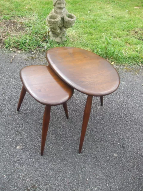 1 x vintage Ercol Pebble table, smallest size, 1960s, fast economy delivery