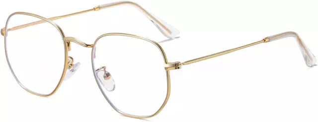 LOJUDI Blaulichtfilter Brille Rund Für Damen Und Herren,Anti Blaulicht Brille Oh