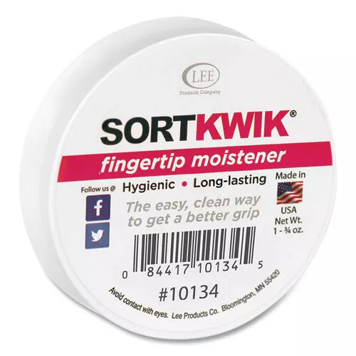 LEE Sortkwik Fingertip Moisteners, 1.75 oz, Pink, 3 Pack