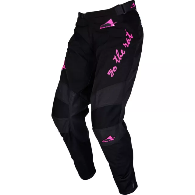 Rat Racing MX Go The Rat Black/Pink Motocross Dirt Bike Riding Pants 38