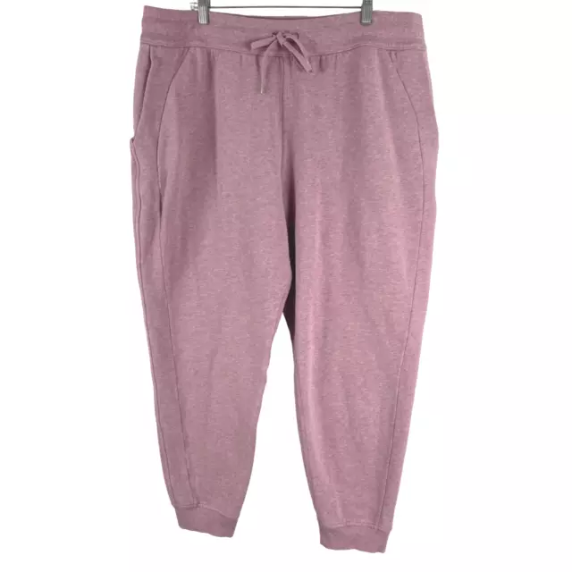 LULULEMON SCUBA HIGH Rise Jogger Pants Women's Size 20 Heathered Pink Taupe  £55.37 - PicClick UK