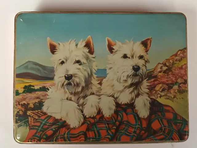 Burton's Gold Medal Biscuits Tin - Scottie Dogs