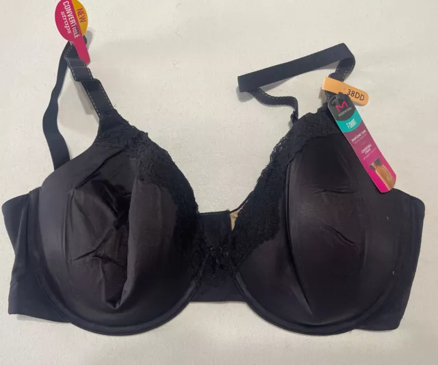 Maidenform 09404 Extra Coverage Comfort Devotion T-Shirt  Bra NWT Sz 38DD NWT