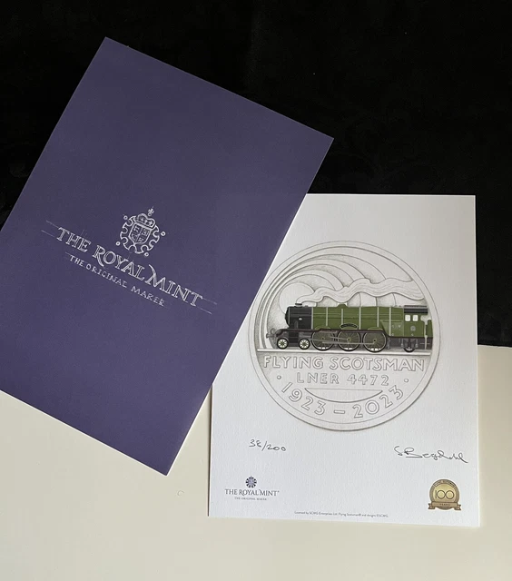 THE CENTENARY OF Flying Scotsman 2023 Limited Edition Print John