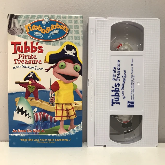 NICK JR RUBBADUBBERS: Tubbs Pirate Treasure VHS Video Tape 2004 ...