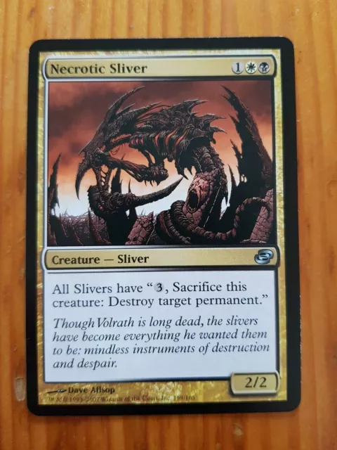 1x MTG Magic The Gathering TCG Necrotic Sliver Uncommon - Planar Chaos