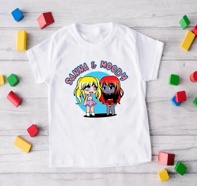 Iam Sanna & Moody Kids T Shirt Boys Girls Fans Youtuber Vlogger Xmas Gift Tee
