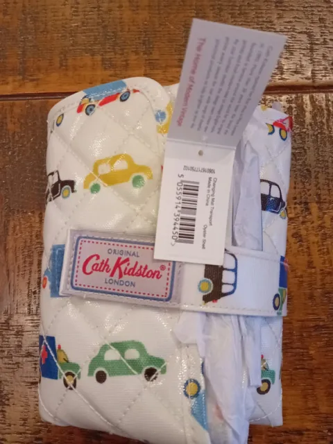 BNWT Cath Kidston Travel baby changing mat Oilcloth Transport Cars Pattern