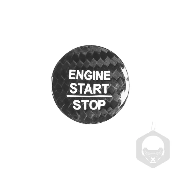 Kohlefaser Automotor Start Stop Knopf Zünd Aufkleber für Honda Civic 10 Accord A