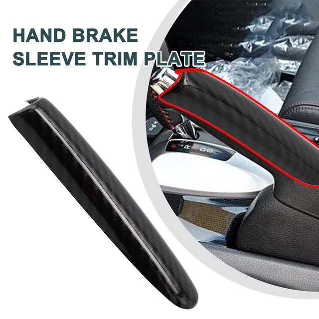 Stile fibra di carbonio leva del cambio mano freno copertura taglio per Honda Civic