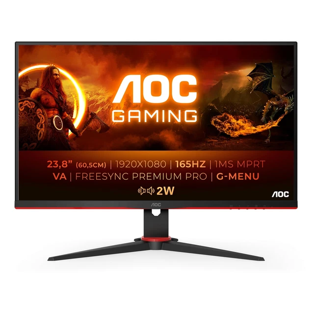 AOC 24G2SAE/BK Computerbildschirm 60,5 cm (23.8") 1920 x 1080 Pixel Full HD Sch