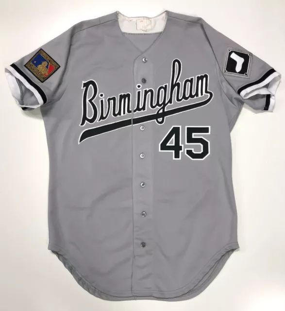 Tocament Birmingham Barons Michael Jordan 45 Baseball Jersey, Black, Small  