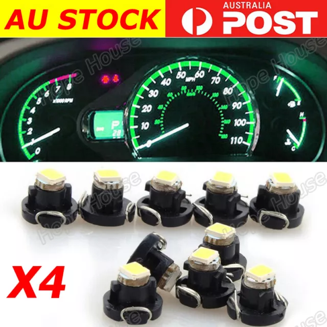 4X Green T4 T4.2 Neo Wedge LED Cluster Instrument Dash Climate Base Lights 10MM