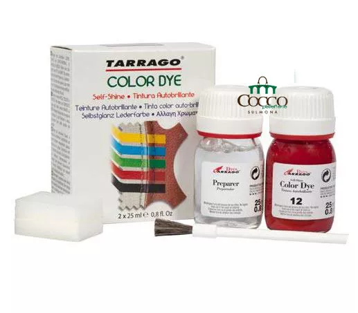 Color Dye Kit Tintura Tarrago Ricolora Scarpe Borse Pelle Similpelle Pvc E Altr