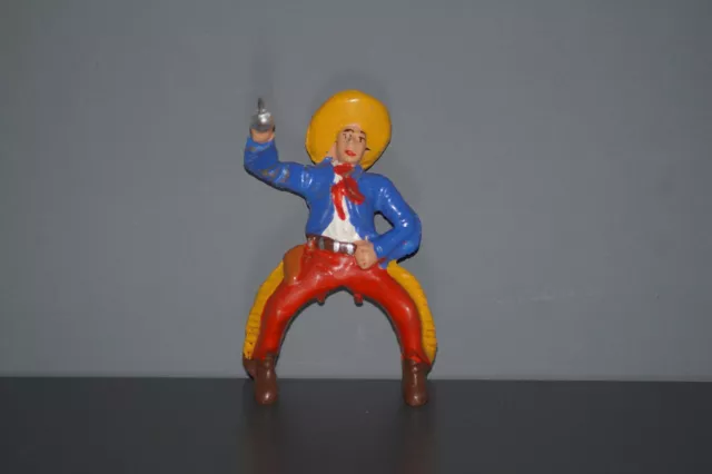 Cowboy Reiter Köhler Pferd Wildwest original alter Lagerfund