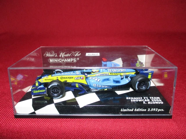 MINICHAMPS 1:43 2006 Renault F1 Team Showcar F. Alonso con estuche