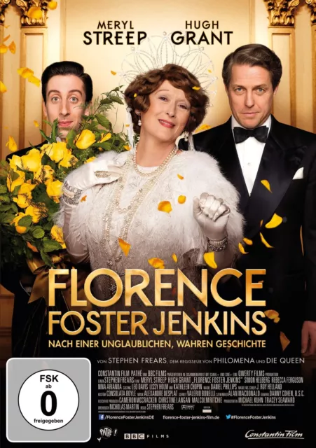 Florence Foster Jenkins (DVD) Meryl Streep Hugh Grant Simon Helberg Nina Arianda