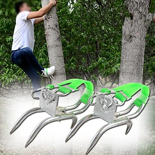 DUOSHIDA Pole Climbing Spikes, Tree Climbing Tool for Hunting Observation,