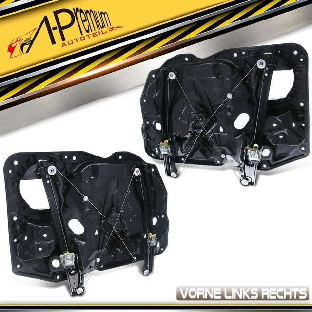 2x Alzacristalli Con Piastra Base Senza Motore Anteriore SX Dx per VW Touareg