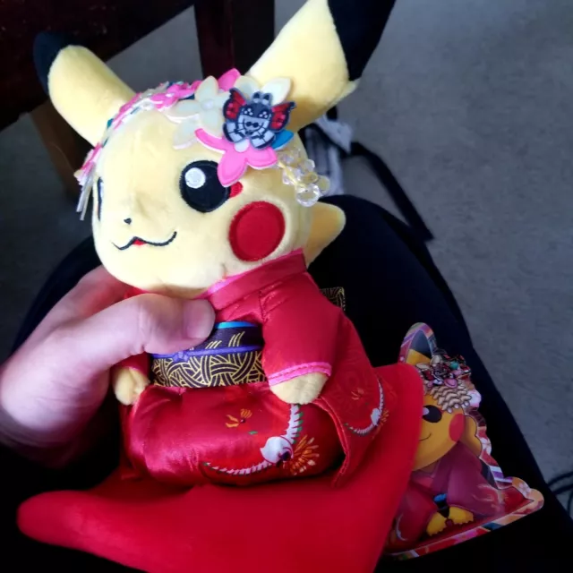 Pokemon Center Kyoto Original Plush Maiko Apprentice Geisha Pikachu Japan