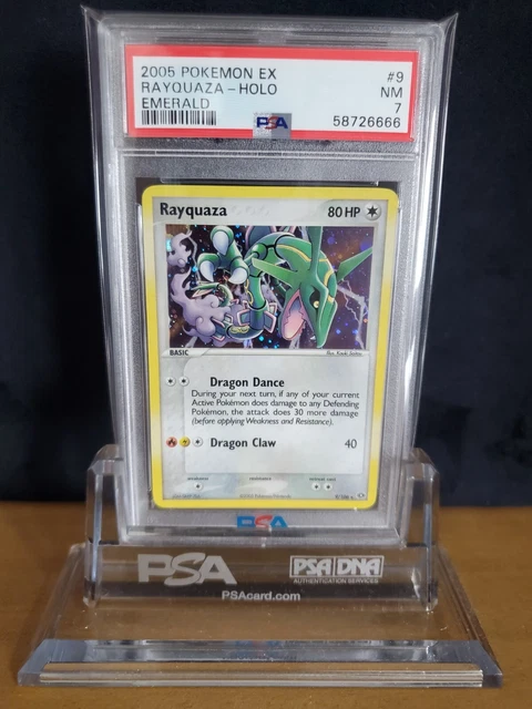 Pokemon TCG Rayquaza Holo Gold 9/106 EX Emerald Stamp, ENG