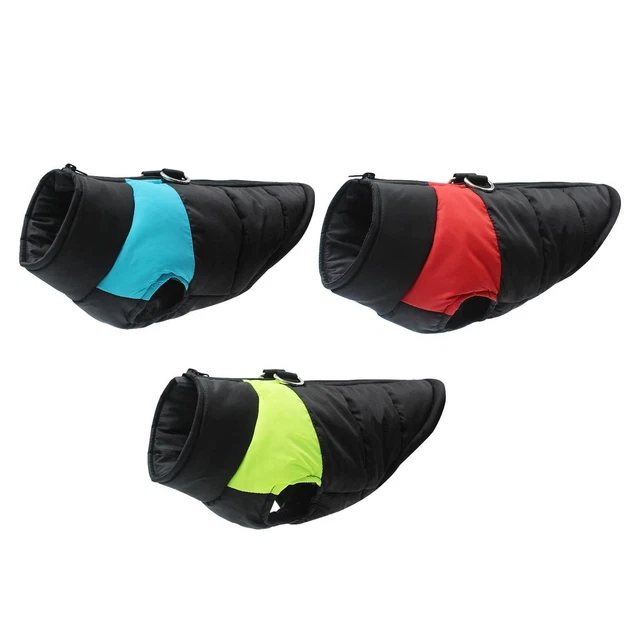 Dog Coat Vest Pet Clothes Apparel Warm with D Rings Cold Weather Pet Apparels