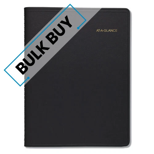 Monthly Planner, 11 x 9, Black Cover, 15-Month (Jan t | Bulk order of 2 Each