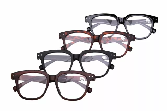 Reading Glasses Retro Oversized Bling Geek Nerd Big Frame Mens Womans  TN08