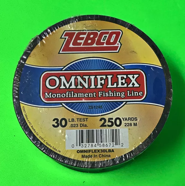 ZEBCO OMNIFLEX MONOFILAMENT FISHING LINE 20 LB 250 YD CLEAR Abrasion  Resistant $8.98 - PicClick
