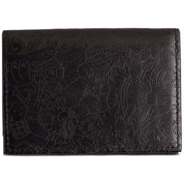 Ted Baker Mens Concor Black Leather Laser Etched Wallet Card Case O/S BHFO 3519