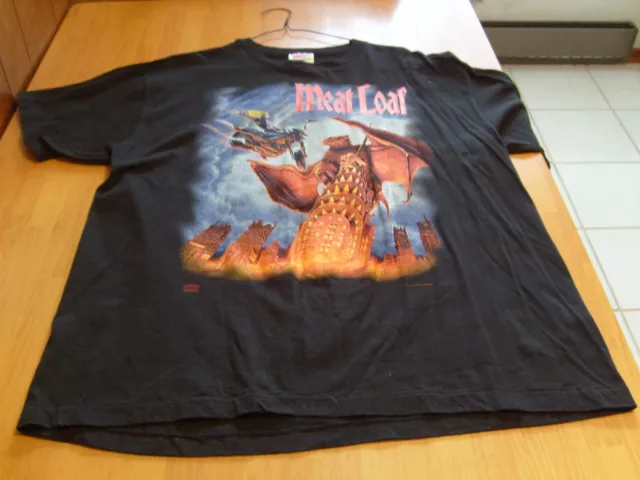 Meat Loaf Vintage Concert T Shirt 93-95 Everything Louder Tour Hanes Cotton Xl