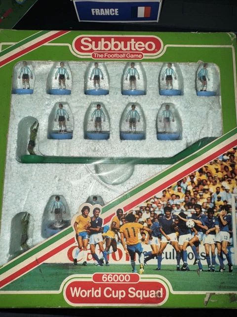 Subbuteo C100 équipe Légère Argentine Coupe Du Monde 1982 - Réf 457 - Repeinte