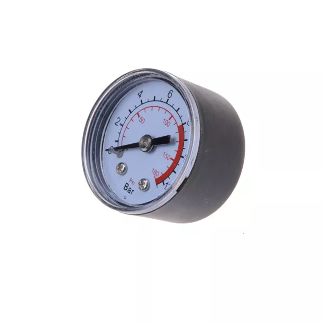 0-180PSI Air Compressor Pneumatic Hydraulic Fluid Pressure Gauge 0-12Bar TC$q