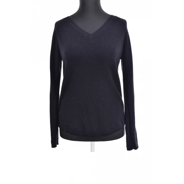 VERO MODA M Nero Acrilico, Cotone Donna Maglione Camicia Eu 40, UK 12,USA 8, It