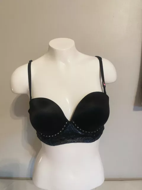 Victoria's Secret 36DD Multi-way Very Sexy Black Bra Strapless