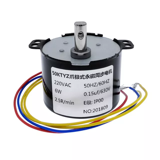 50KTYZ Permanent magnet synchronous motor AC 220V 6W speed reducer motors (S249)