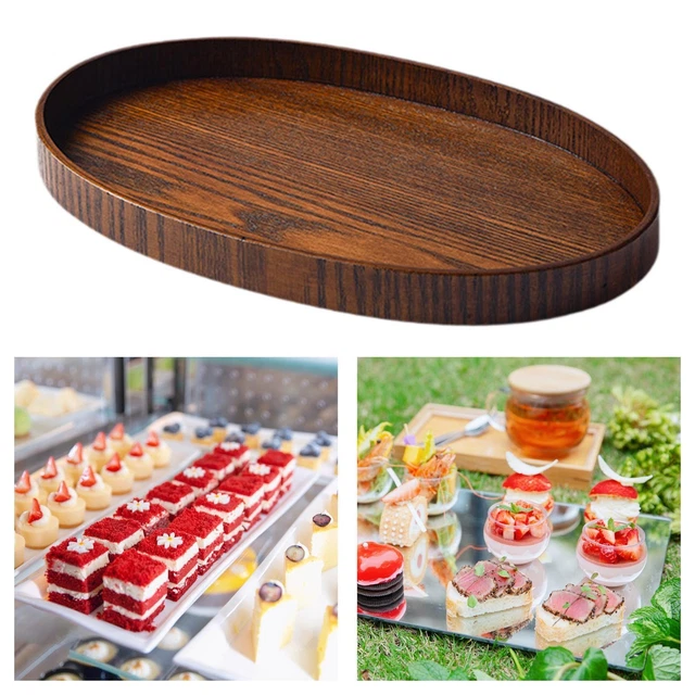 Plateau En Bois Fait Main - Service Thé/Café - Style Rustique - Slovénie