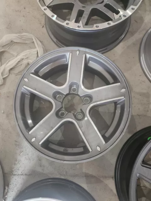 15" x  5" ALUMINUM TRAILER WHEEL 5-LUG ON 4.5 INCHES  -