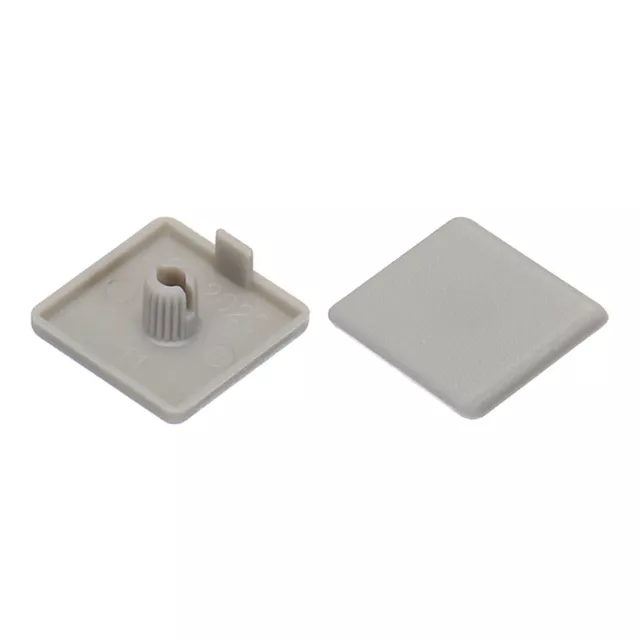 20Pcs Standard Plastic Square Aluminum Extrusion End Cap Grey 20x20mm