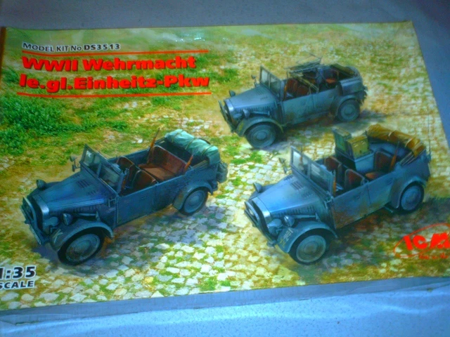 ICM 1:35 WEHRMACHT RADIO TRUCKS - Henschel 33D1 Kfz.72 + Krupp L3H163